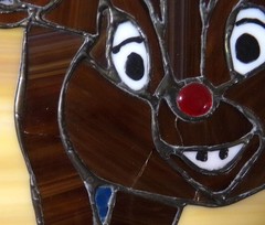 Flegner Stained Glass Chipmunks Suncatcher