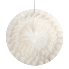 100mm Suncatcher Ornament Round Bauhinia Faceted Prisms Transparent