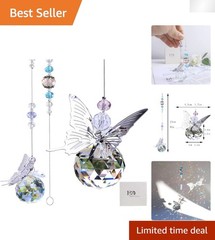 Versatile Handmade Crystal Butterfly Suncatcher – Hang for Rainbow Reflections