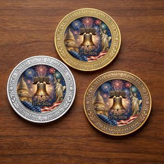 America 250th Anniversary 3D Print Coin