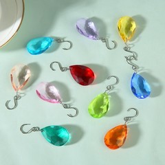 38mm Crystal Suncatcher Prism Multicolor Teardrop Crystals Replacement Pendants