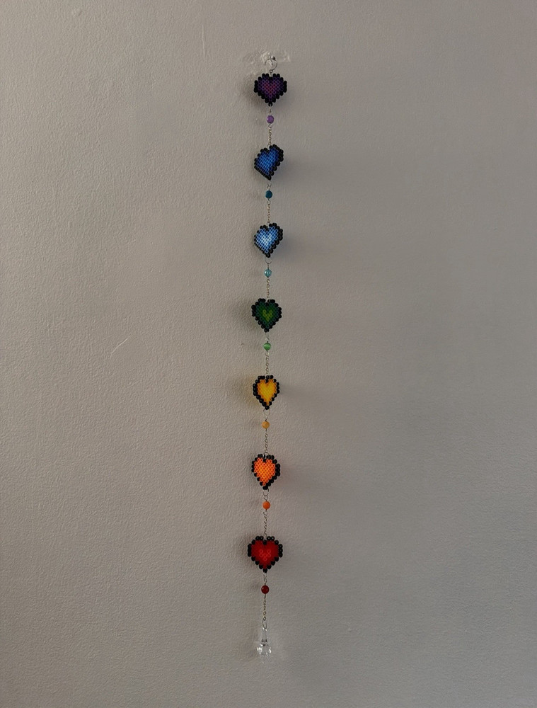 Handmade Beaded Heart chakras