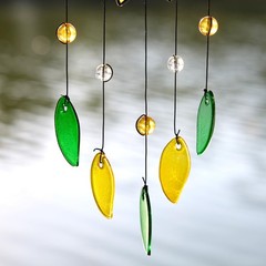 Stained Glass Suncatcher Sunflower & Ladybug Window Art, 20 x 8 Inches