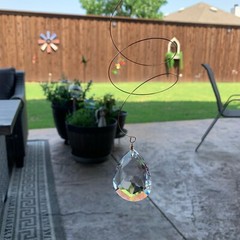 Crystal Suncatcher Rainbow Maker Wind Chime Hang Decor Spring Bouncy Spinner