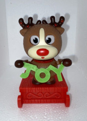 Solar Power Dancer Dancing Blinking Reindeer Christmas Joy Rocking Rudolph Desk