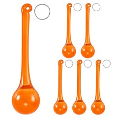 6-Pack Crystal Raindrop Chandelier Prisms, 78mm Pendant Hanging [Amber]