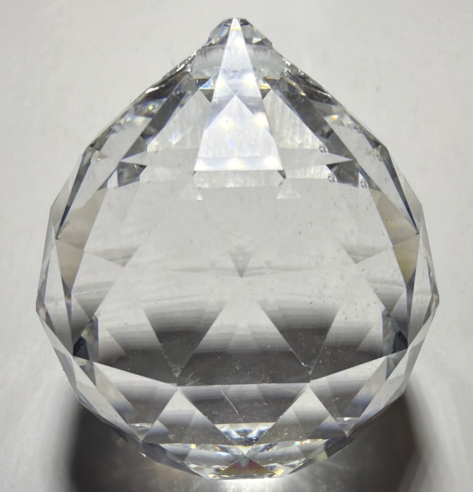 Crystal Ball Prism Sun Catcher or Chandellier Crystal Faceted 2 Inch