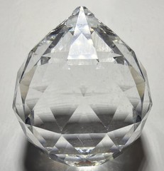 Crystal Ball Prism Sun Catcher or Chandellier Crystal Faceted 2 Inch