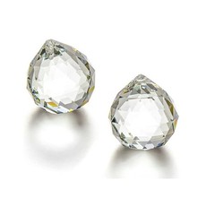 20 Pack Crystal Prism Balls for Feng Shui, Window Suncatcher, 20mm