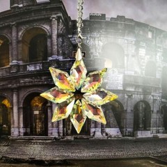 Snowflake Prism Sun Catcher Chandelier Crystal Part Pendant Christmas Decoration