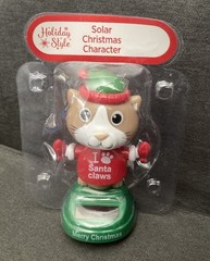 Solar Dancing Toy Christmas “I Love Santa claws” Animal Bobble Toy Solar Dancer