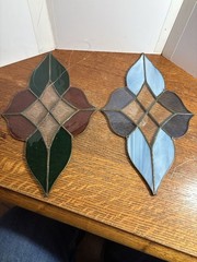Lot 2 Stained Glass Sun catchers 13 1/2’’ X 8
