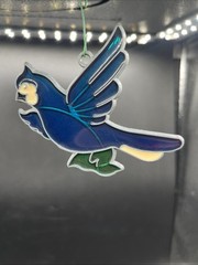 BLUE BIRD CARDINAL Suncatcher 3” Acrylic Metal