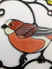 Cardinal Bird for Window Decoration Wall Door Pendant Outdoor Plexy *Defect