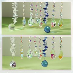 6Pcs Crystal Suncatcher DIY Sun Catchers for Wedding Garden Decor Multicolor