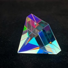 Optical Glass Prism Suncatcher Clear Polyhedron of Light Gift Ornament DIY
