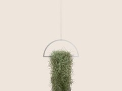 Semi-circle Plant Hanger Holder Modern Hanging Mobile Silver