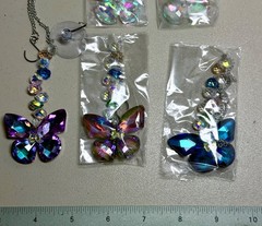 Butterfly Sun Catcher Pendant Hanging Ornament, Rainbow Maker Suncatcher