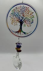 Tree of life crystal suncatcher