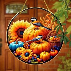 Fall Harvest Season Decor Acrylic Suncatcher Indoor Window Home Decor Present