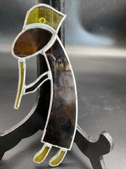 Kokopelli Native American southwest glass sun catcher