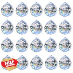 Adwikoso Crystal Prism Ball 20mm 20 Pack