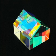 Optical Glass Prism Suncatcher Clear Polyhedron of Light Gift Ornament DIY