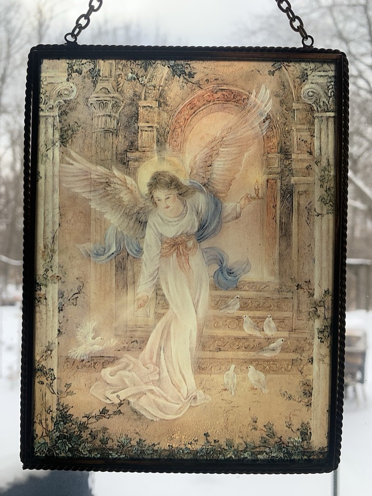 Angel Suncatcher VTG Lena Liu Enesco SeeThru Via Vermont Reflections Of Beauty