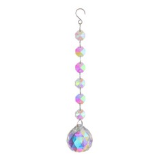 20cm Glass Crystal Prism Tear Drop Sun Catcher DIY Prism Pendant Chandelier Art
