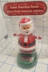 Lot of 3 Solar Powered Dancing Figures Christmas Santa Elf Reindeer – NEW