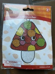 Happy Harvest Mushroom Suncatcher American Crafts Art, Makit & Bakit NEW SEALED