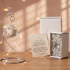 Memorial Crystal Suncatcher Sympathy Gifts for Loss of Loved One, Hanging Memori