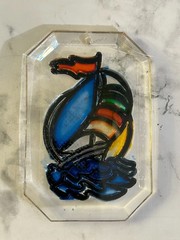 Vintage Sun Catcher Sailboat Plastic