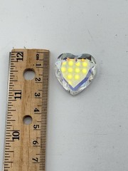 Swarovski 622528AB 28mm Heart Crystal AB Prism Suncatcher Austria