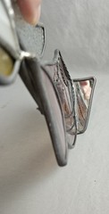 Stained Glass Angel Tabletop Suncatcher Pink And White 9 Inch