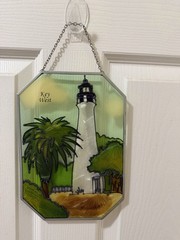 Stained Glass Sun Catcher Lighthouse 10 Inch From Key West