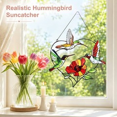 1-Pcs Hummingbird Suncatcher Window Hanging, Hummingbird Decor [Colorful-23]