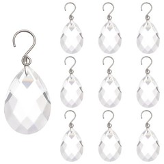 1 Box 10Pcs 38mm Crystal Sun Catcher Prisms Chandelier Crystals Replacement