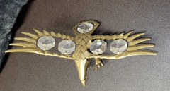 Mascot International Plated Gold Tone Eagle Sun Catcher Cat 1992 READ