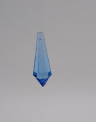 Swarovski Crystal Medium Sapphire 38mm Icicle 8621 Suncatcher/ Ornament