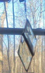 Beveled Lead Glass Crystal Suncatcher 6 inches