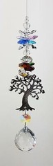 Large Rhinestone Tree Of Life Crystal Suncatcher, gift, rainbow suncatchers AU