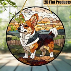 Adorable Corgi Acrylic Suncatcher Cozy Home Decor Window Plaque Dog Lover Gift