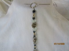 Handmade Crystal & Beads Suncatcher Prismatic Colors 10 Inches