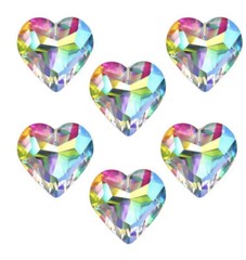 6pcs 50mm Crystal Heart Prism Suncatcher Window Sun Catchers Crystals Hanging…