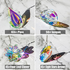 4Pcs Crystal Suncatchers for Window Hanging Sun Catchers Indoor Rainbow Maker Cr