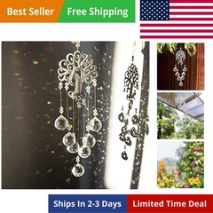 Garden Hanging Crystal Suncatchers Rainbow Makers with Crystal Ball Prisms an…