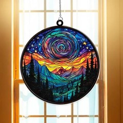 Northern Lights Aurora suncatcher glass Window Hanging Decor Gift