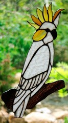 Rainbow Lorikeet Australian Stained Glass Handmade Suncatcher Bird Lovers Gift