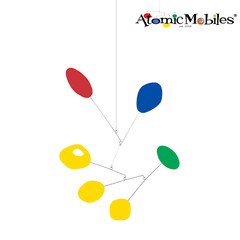Hip JetSet Art Mobile | Trendy Hanging Sculpture Mid Century Modern Home Decor